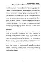 Eseja 'Research Design, Main Philosophical Traditions Underpinning Business Research', 5.