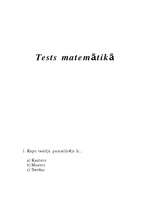Konspekts 'Tests matemātikā', 1.