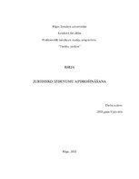 Eseja 'Juridisko izdevumu apdrošināšana', 1.