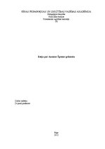 Eseja 'Ausmas Šponas grāmata "Audzināšanas process teorijā un praksē"', 1.