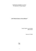 Referāts 'The Political System of Great Britain', 1.