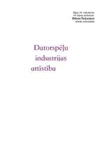 Referāts 'Datorspēļu industrijas attīstība', 1.