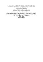 Referāts 'Nodarbinātības statistiskā analīze Latvijā no 2003. līdz 2007.gadam', 1.