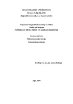 Konspekts 'Patērētāju rīcība tirgū un galējais derīgums', 1.