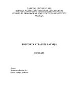 Referāts 'Eksporta atbalsts Latvijā', 1.