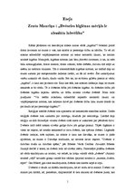 Eseja 'Zenta Mauriņa "Dvēseles higiēnas mērķis ir absolūta labvēlība"', 1.