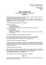 Eseja 'Chewing Gum', 1.