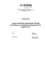 Referāts 'Augsta darbinieku apgrozījuma iemeslu izvērtēšana un risinājumi', 1.