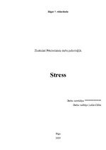 Referāts 'Stress', 1.
