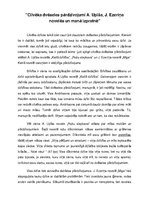 Eseja 'Cilvēka dvēseles pārdzīvojumi Andreja Upīša, Jāņa Ezeriņa novelēs un manā izprat', 1.