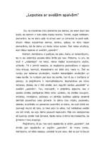 Eseja 'Lepoties ar svešām spalvām', 1.