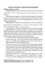 Konspekts 'Valūtas kurss un monetārā politika', 1.