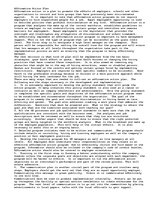 Eseja 'Affirmative Action Plan', 1.