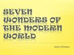 Prezentācija 'Seven Wonders of the Modern World', 1.