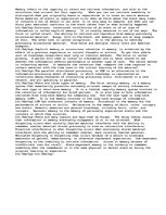 Eseja 'Memory', 1.