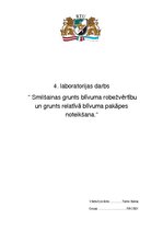 Paraugs 'Smilšainas grunts blīvuma robežvērtību un grunts relatīvā blīvuma pakāpes noteik', 1.