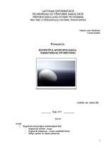 Referāts 'Kognitīvā antropoloģija: pamatidejas un metodes', 1.