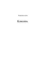 Referāts 'Koncerns', 1.