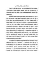 Eseja 'Latvieši... Kas ir latvietis?', 1.