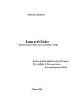 Referāts 'Lata stabilitāte', 1.