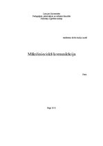 Referāts 'Mākslinieciskā komunikācija', 1.