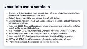 Prezentācija 'Būtiskas kļūdas gada pārskatā', 12.