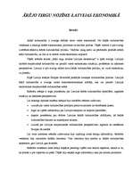 Referāts 'Ārējo tirgu nozīme Latvijas ekonomikā', 1.