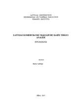 Diplomdarbs 'Latvijas komercbanku maksājumu karšu tirgus analīze', 1.