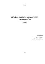Referāts 'Krišjānis Barons', 1.