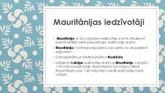 Prezentācija 'Pētnieciskais darbs par Mauritāniju', 3.