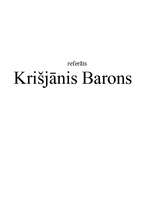 Referāts 'Krišjānis Barons', 1.