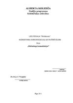 Eseja 'Lielveikala "Stockmann" mārketinga komunikācija ar patērētājiem', 1.