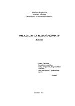 Referāts 'Operācijas ar peldošo komatu', 1.