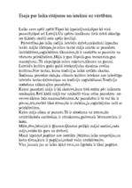 Eseja 'Laika ritējums un tā ietekme uz vērtībām', 1.