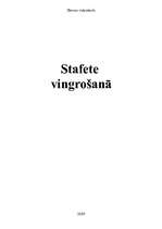 Konspekts 'Vingrošanas stafete sportā', 1.