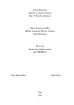 Biznesa plāns 'SIA “Infinito”', 1.