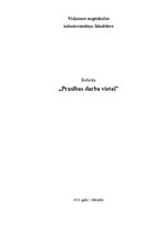 Referāts 'Prasības darba vietai', 1.