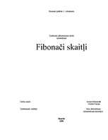 Referāts 'Fibonači skaitļi', 1.