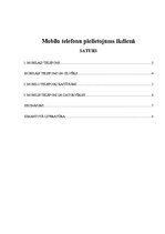 Referāts 'Mobilo telefonu pielietojums ikdienā', 1.