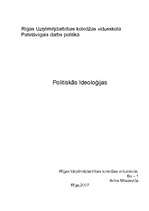 Konspekts 'Politiskās idioloģijas', 1.