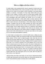 Referāts 'Mīta un reliģijas attiecības kultūrā', 1.