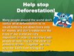 Prezentācija 'Deforestation', 10.