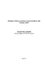 Diplomdarbs 'Piedziņas vēršana uz kustamo mantu Latvijā un citās Eiropas valstīs', 1.