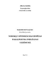 Diplomdarbs 'Nodokļu optimizācijas iespējas pakalpojuma sniedzēja uzņēmumā', 1.