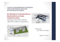 Prezentācija 'Būvdarbu organizēšana, būvprojektēšana', 1.