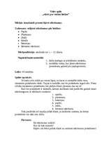 Konspekts 'Vides spēle - „stāsts par vecām lietām”', 1.