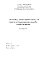Referāts 'Atsavinātāja atbildība pirkuma līgumā par preces kvalitāti, daudzumu un atbilstī', 1.
