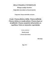 Konspekts 'Finanšu jēdziens, būtība, dalībnieki, infrastruktūra, regulēšana, institūcijas', 1.