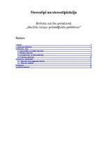 Referāts 'Stereotipi un stereotipizācija', 1.