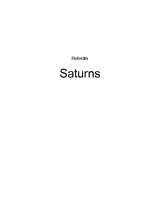 Referāts 'Saturns', 1.